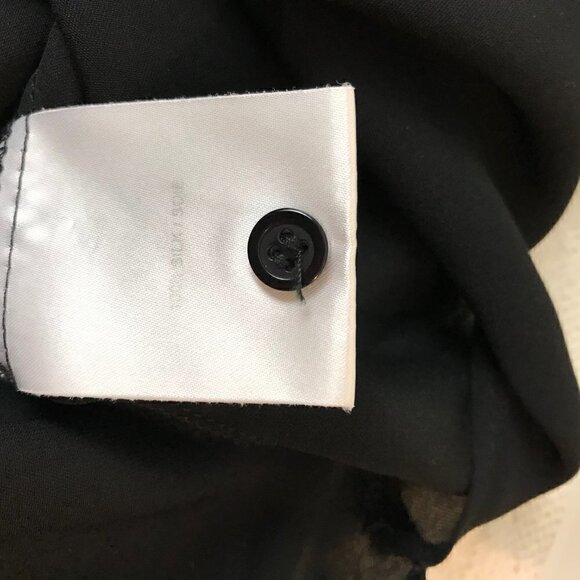 JUDITH & Charles 100% Silk Collar Drape Wrap Sleeveless Blouse Size 2 - Picture 7 of 7